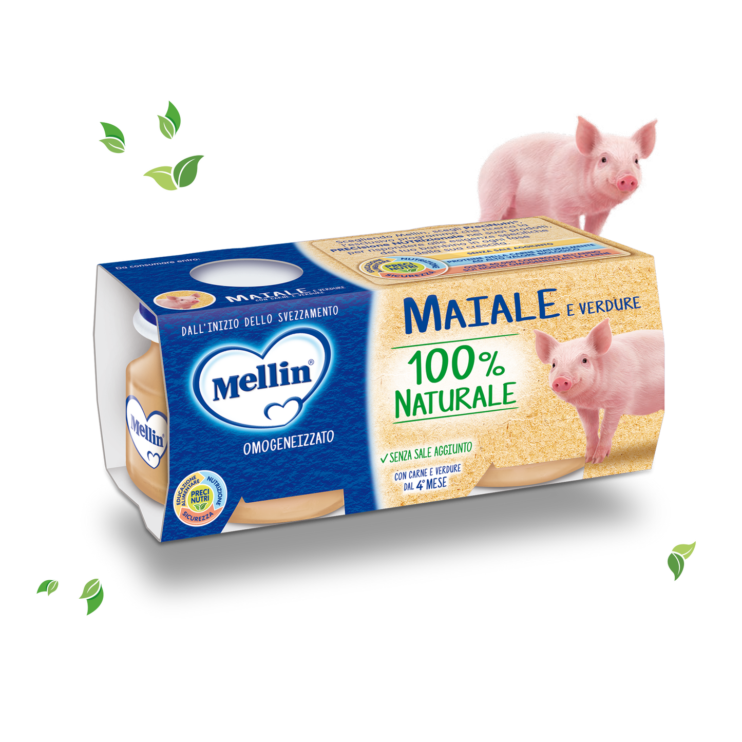 MELLIN OMOGENIZZATO MAIALE 2X80G