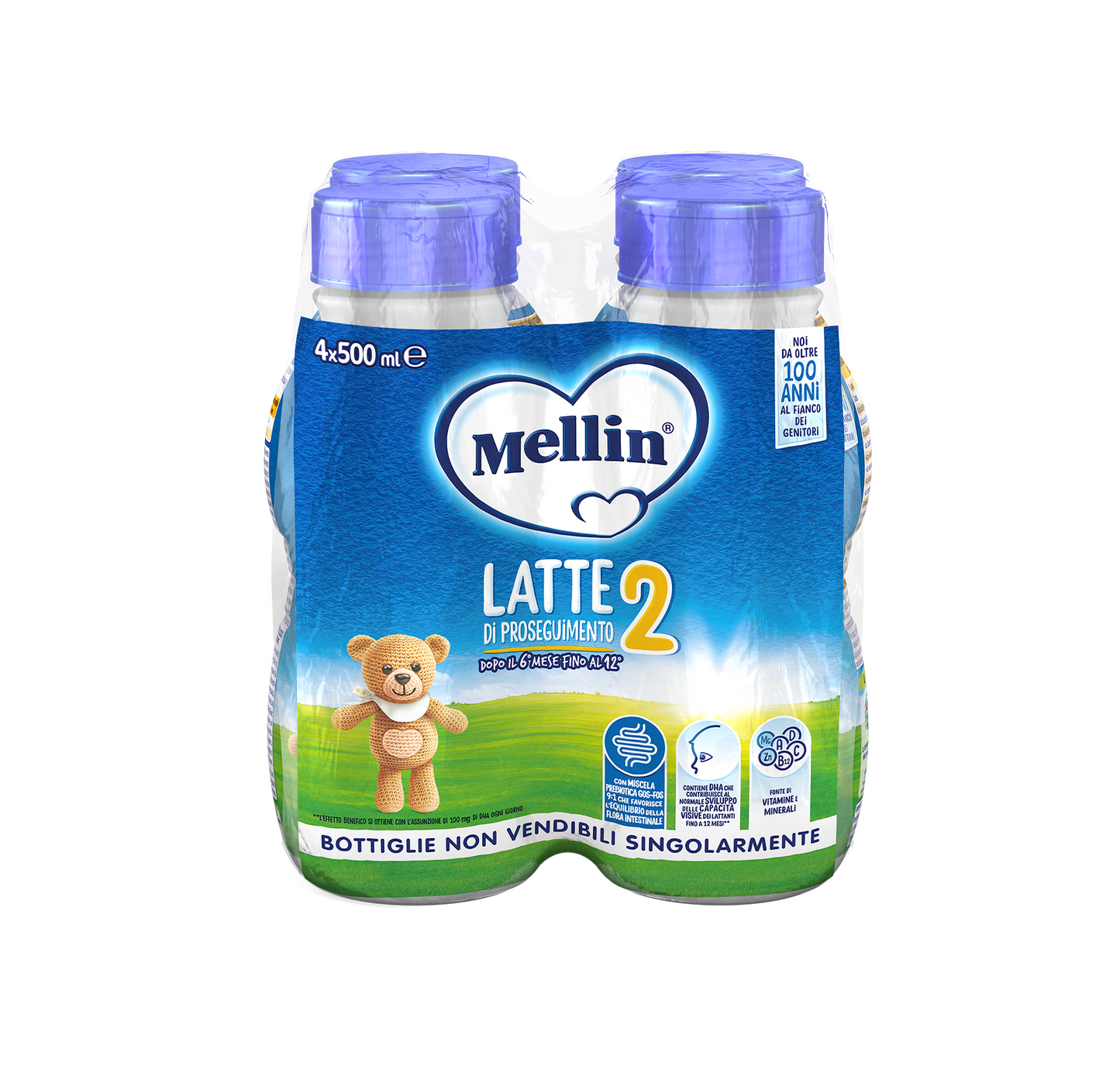MELLIN 2 LIQUIDO 4X500ML