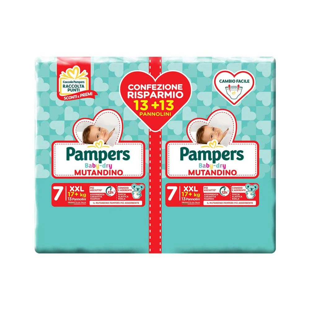 PAMPERS BABY DRY MUTANDINA FORMATO SCORTA