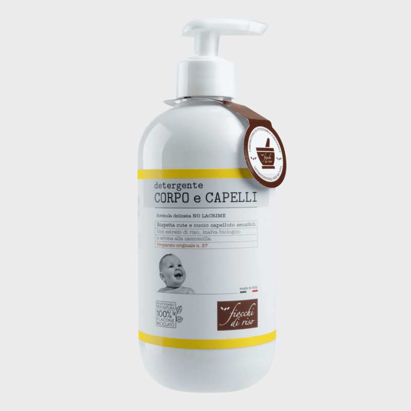 FIOCCHI DI RISO DETRGTENTE CORPO E CAPELLI CAMOMILLA 400ML