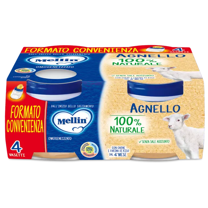 MELLIN OMOGENIZZATO AGNELLO 4X80G