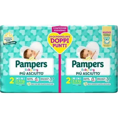 PAMPERS BABY DRY FORMATO SCORTA TG.2