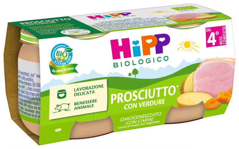 HIPP OMO PROSCIUTTO CON VERDURE 2X80G