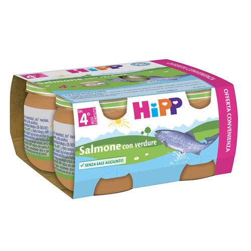 HIPP OMO SALMONE CON VERDURE 4X80G