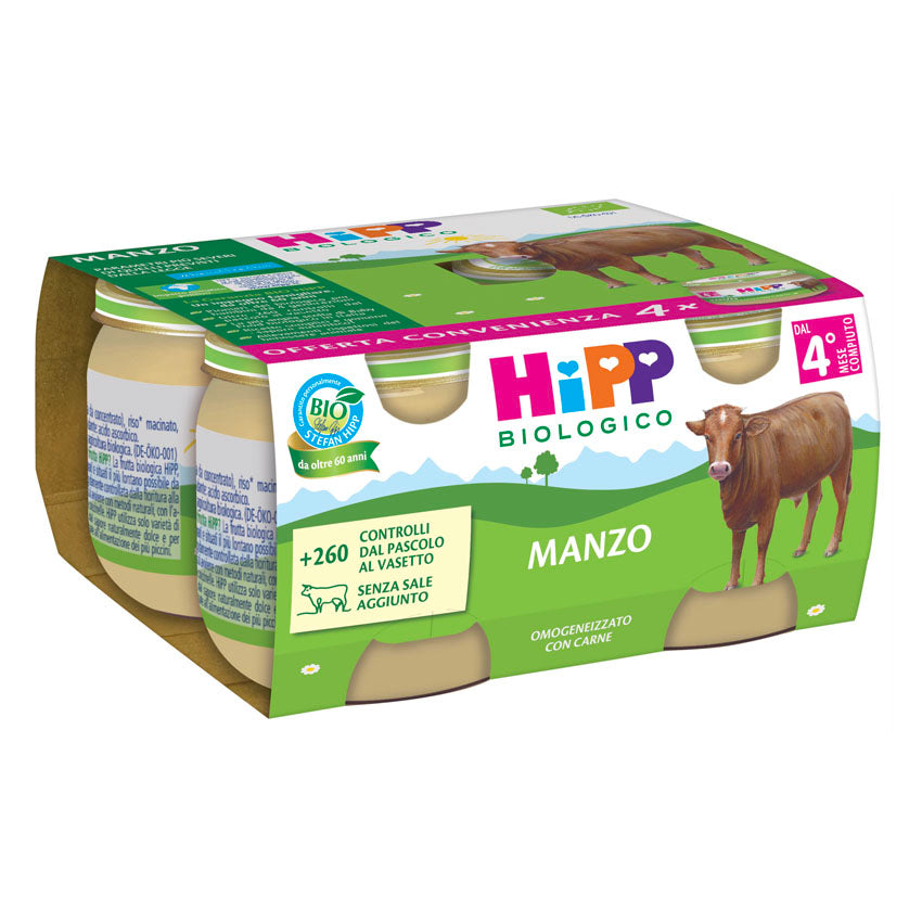 HIPP OMO MANZO 4X80G