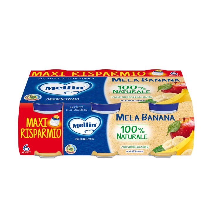 MELLIN OMOGENIZZATO MELA BANANA 6X100G