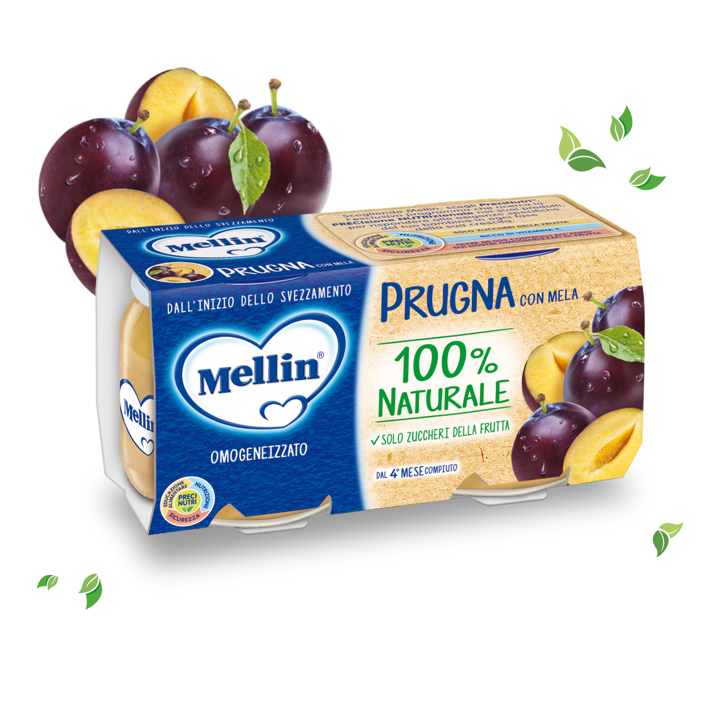MELLIN OMOGENIZZATO PRUGNA 2X100G