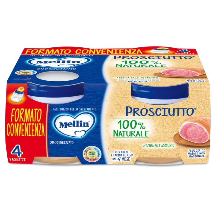 MELLIN OMOGENIZZATO PROSCIUTTO 4X80G