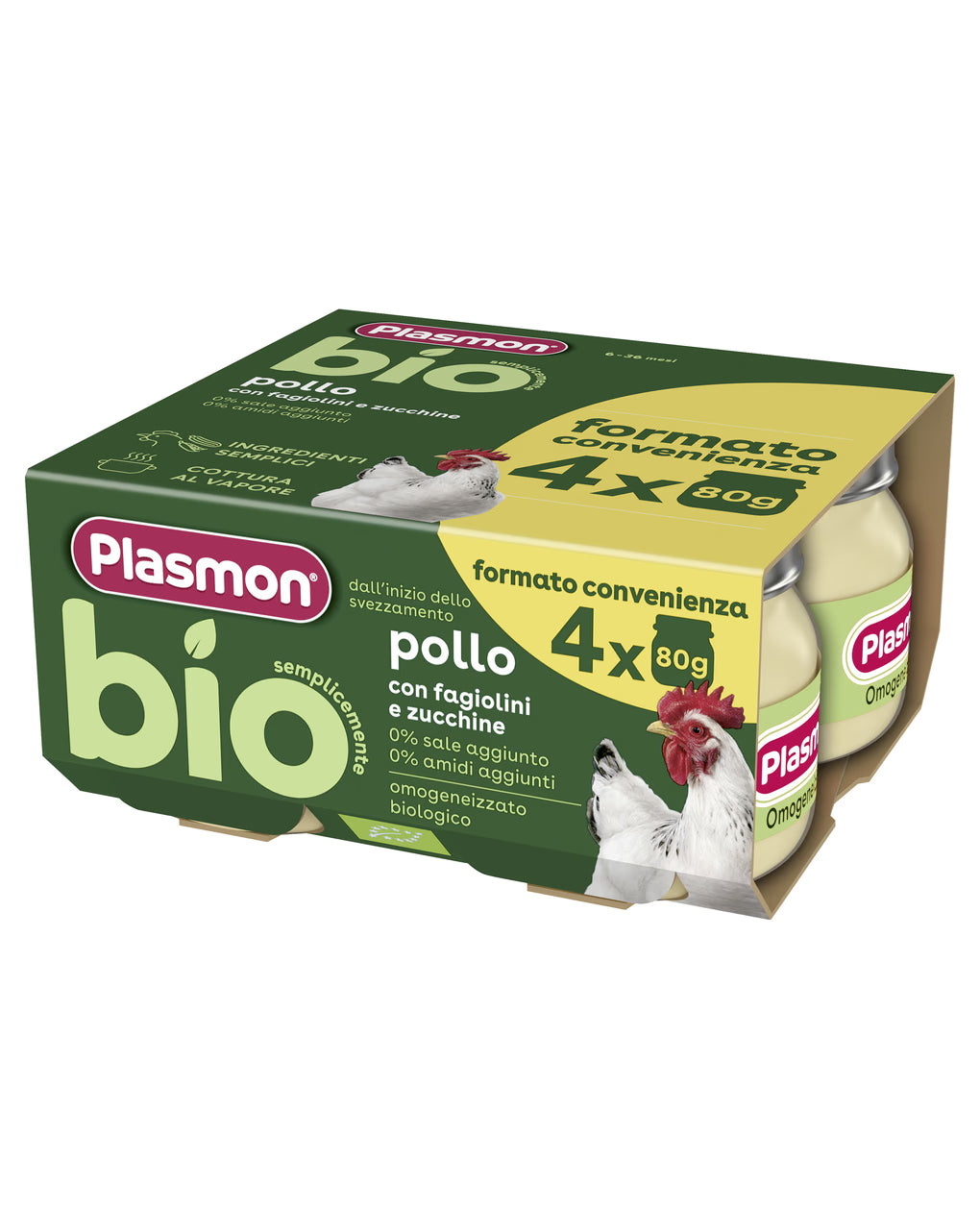PLASMON OMO BIO POLLO 4X80G