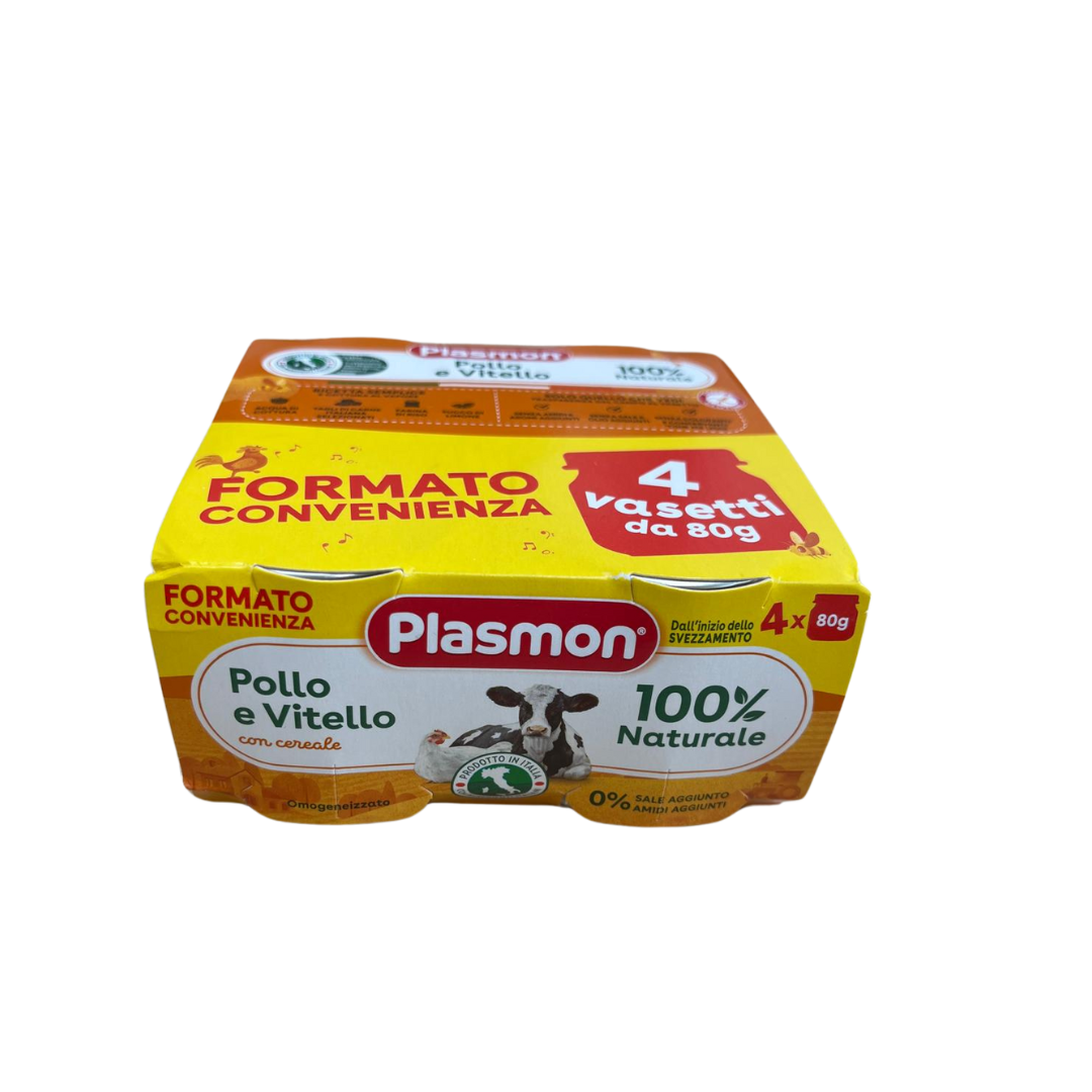PLASMON OMO POLLO E VITELLO 4X80G