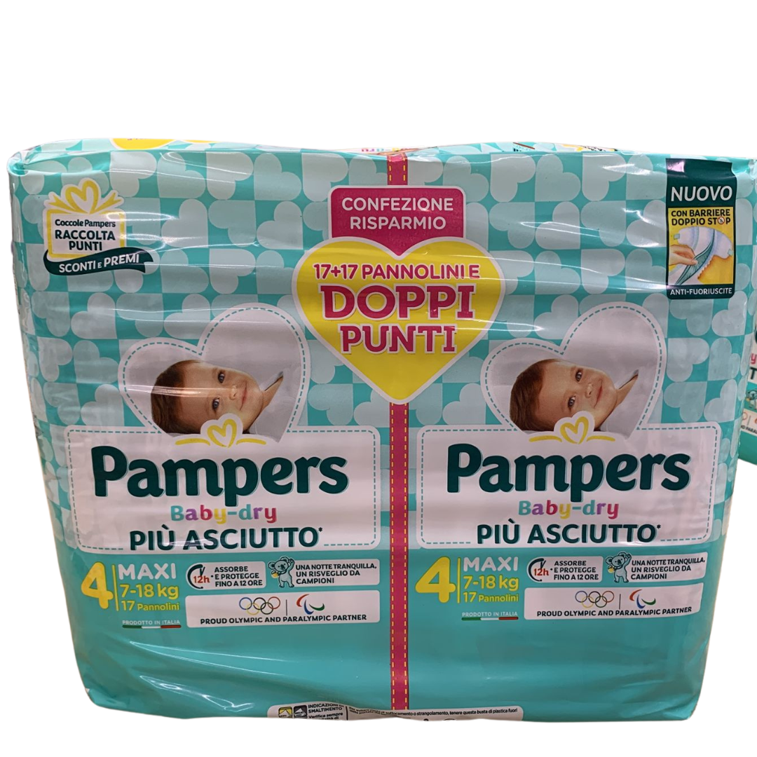 PAMPERS BABYDRY FORMATO SCORTA TG.4