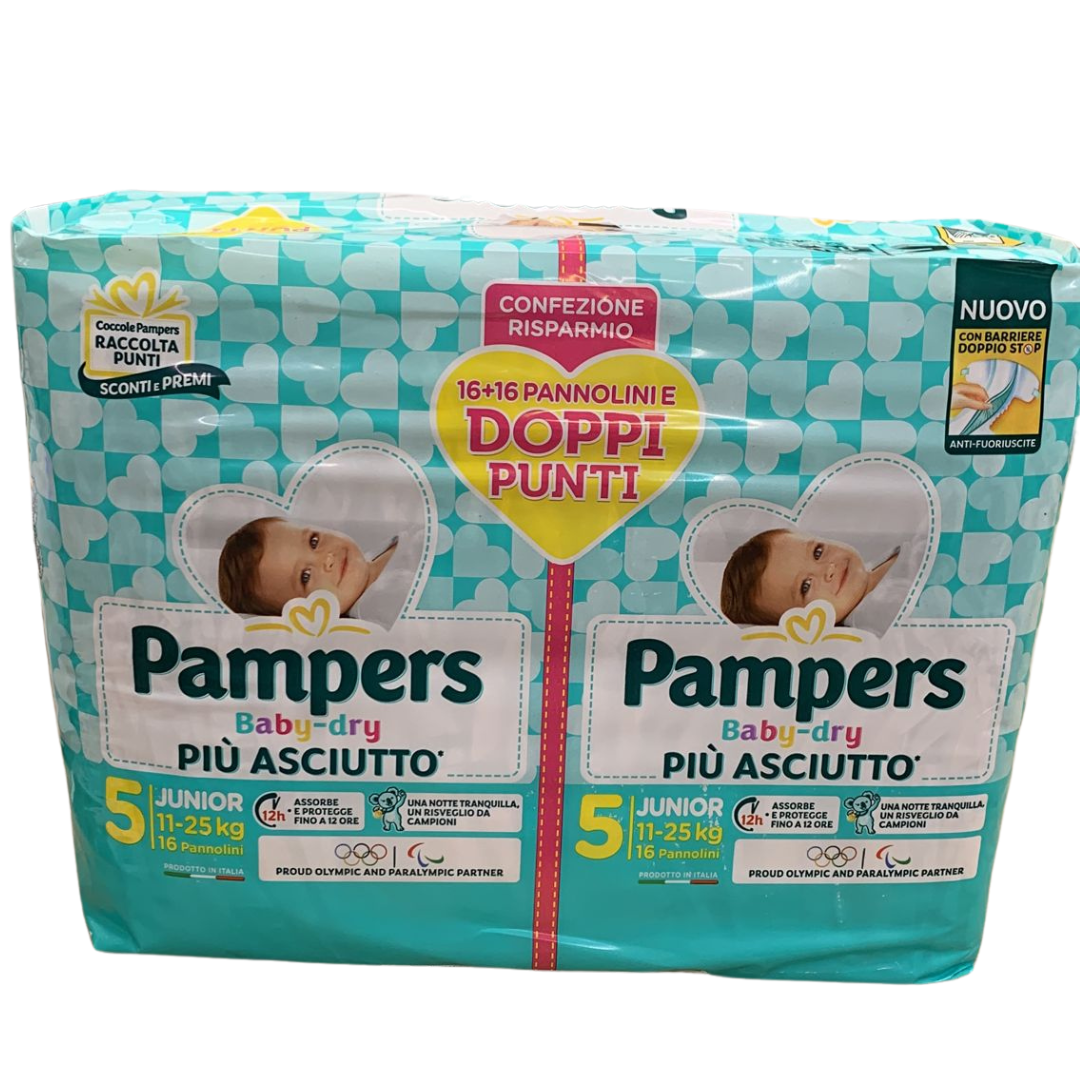 PAMPERS BABYDRY FORMATO SCORTA TG.5