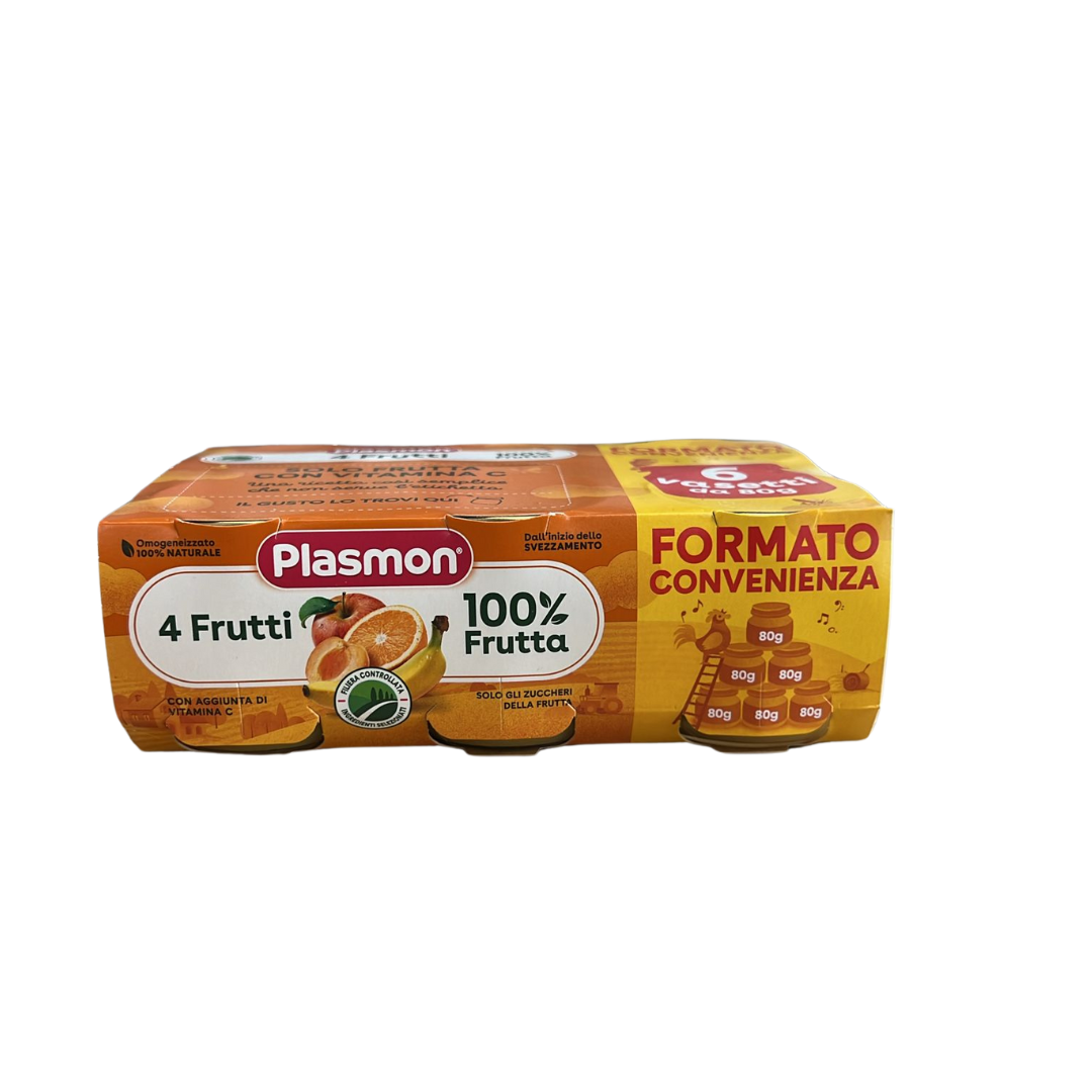 PLASMON OMO 4 FRUTTI 6X80G