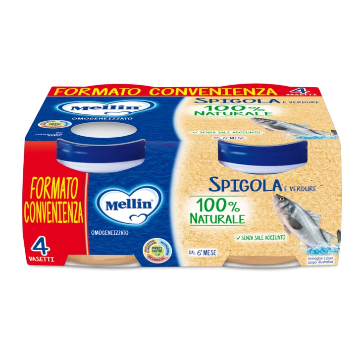 MELLIN OMOGENIZZATO SPIGOLA 4X80G
