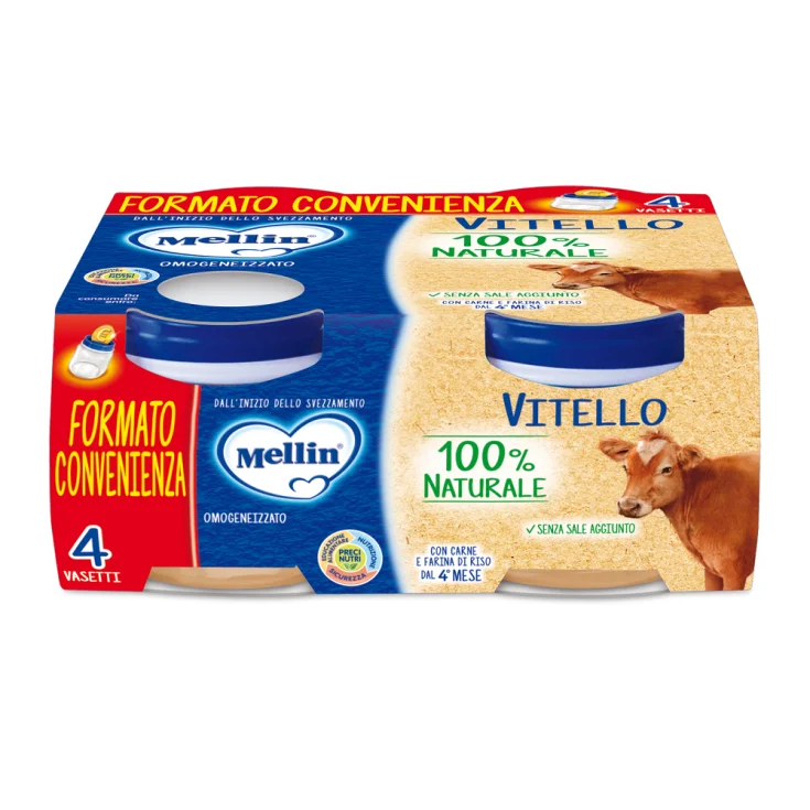 MELLIN OMO VITELLO 4X80G