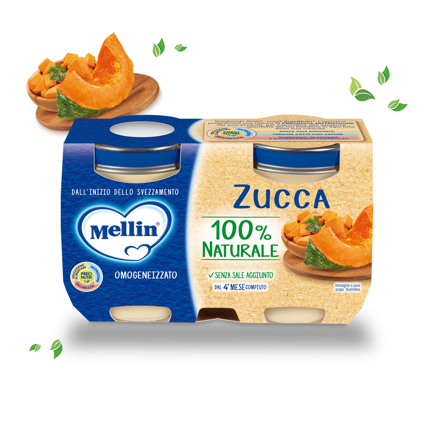 MELLIN OMOGENIZZATO ZUCCA 2X125G