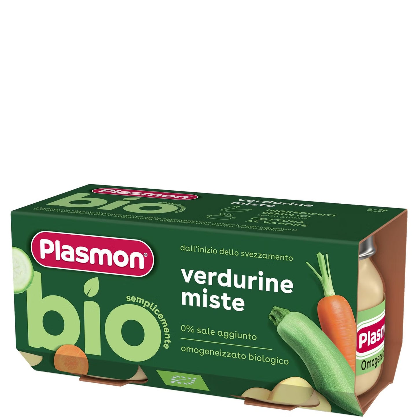 PLASMON OMO BIO VERDURE MISTE 2X80G