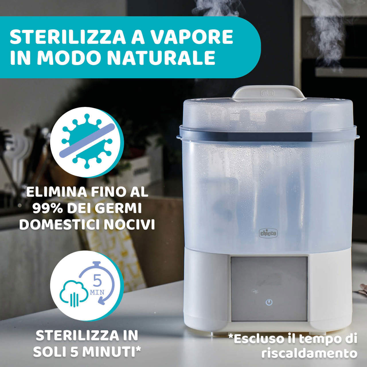 CHICCO STERILIZZATORE+ ASCIUGATURA