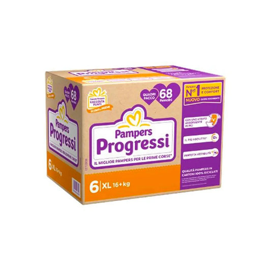 PAMPERS QUADRI PROGRESSI TG.6