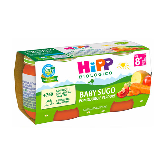 HIPP SUGO POMODORO E VERDURE 2X80G