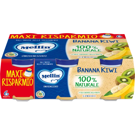 MELLIN OMOGENIZZATO BANANA KIWI 6X100G