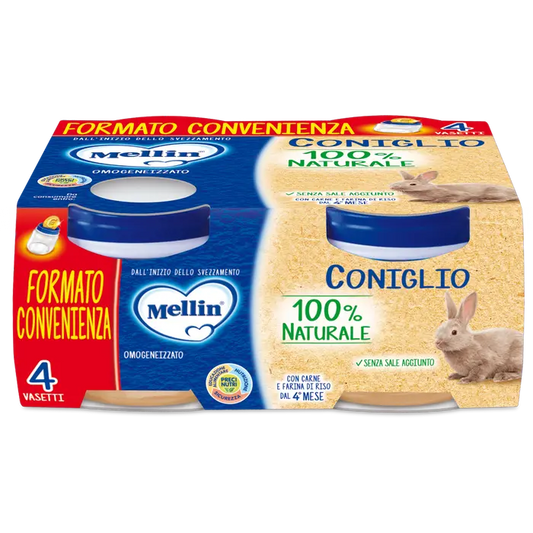 MELLIN OMOGENIZZATO CONIGLIO 4X80G