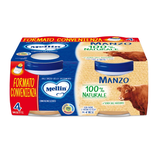 MELLIN OMO MANZO 4X80G