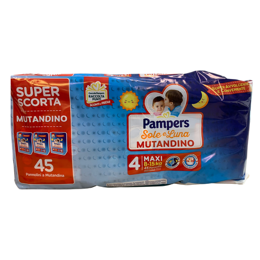 PAMPERS SOLE E LUNA MUTANDINO MEGA SCORTA X3PZ