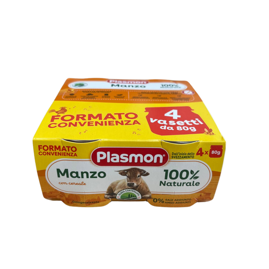 PLASMON OMO MANZO 4X80G