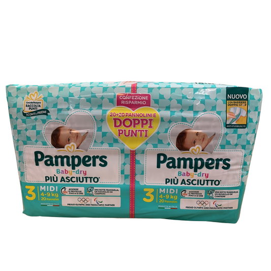 PAMPERS BABY DRY FORMATO SCORTA TG.3