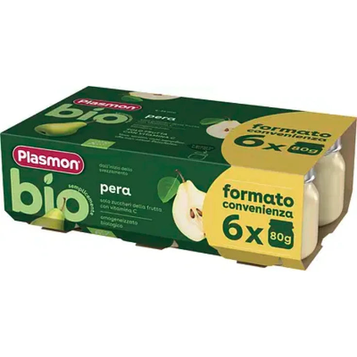 PLASMON OMO BIO PERA 6X80G