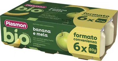 PLASMON OMO BIO MELA BANANA 6X80G