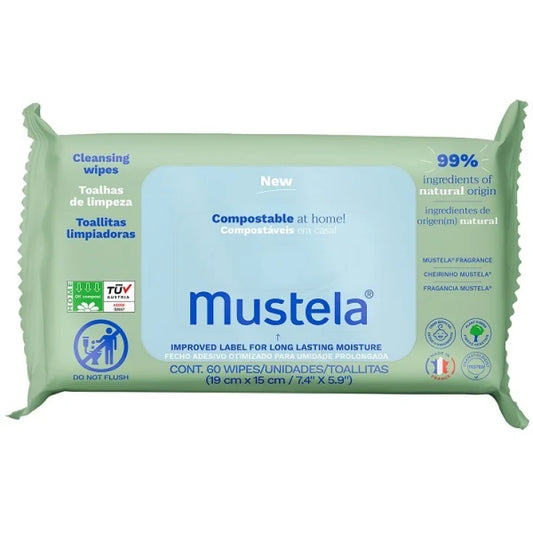 MUSTELA SALVIETTE COMPOSTABILI PROFUMATE x 2 pz