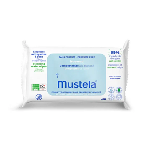 MUSTELA SALVIETTE COMPOSTABILI SENZA PROFUMO x 2 pz